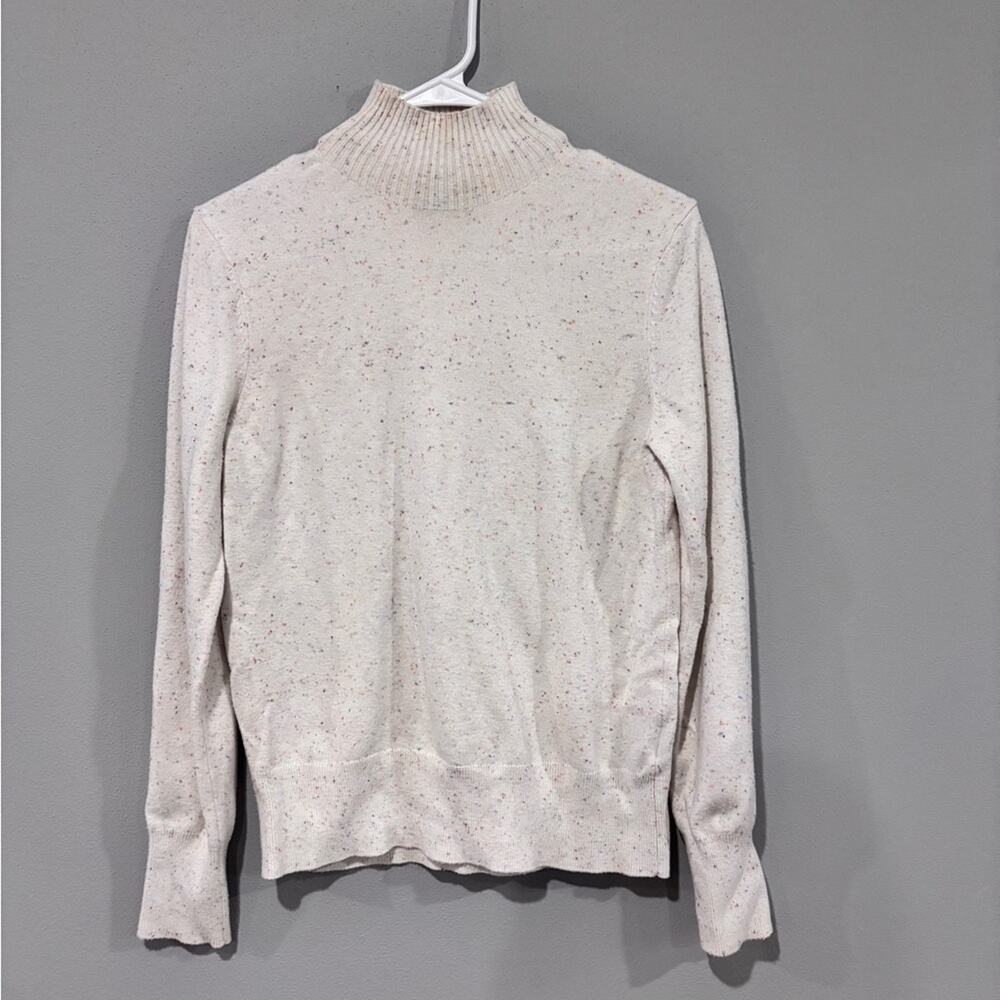 Premise Speckled Confetti Knit Mock Neck Sweater - Size M